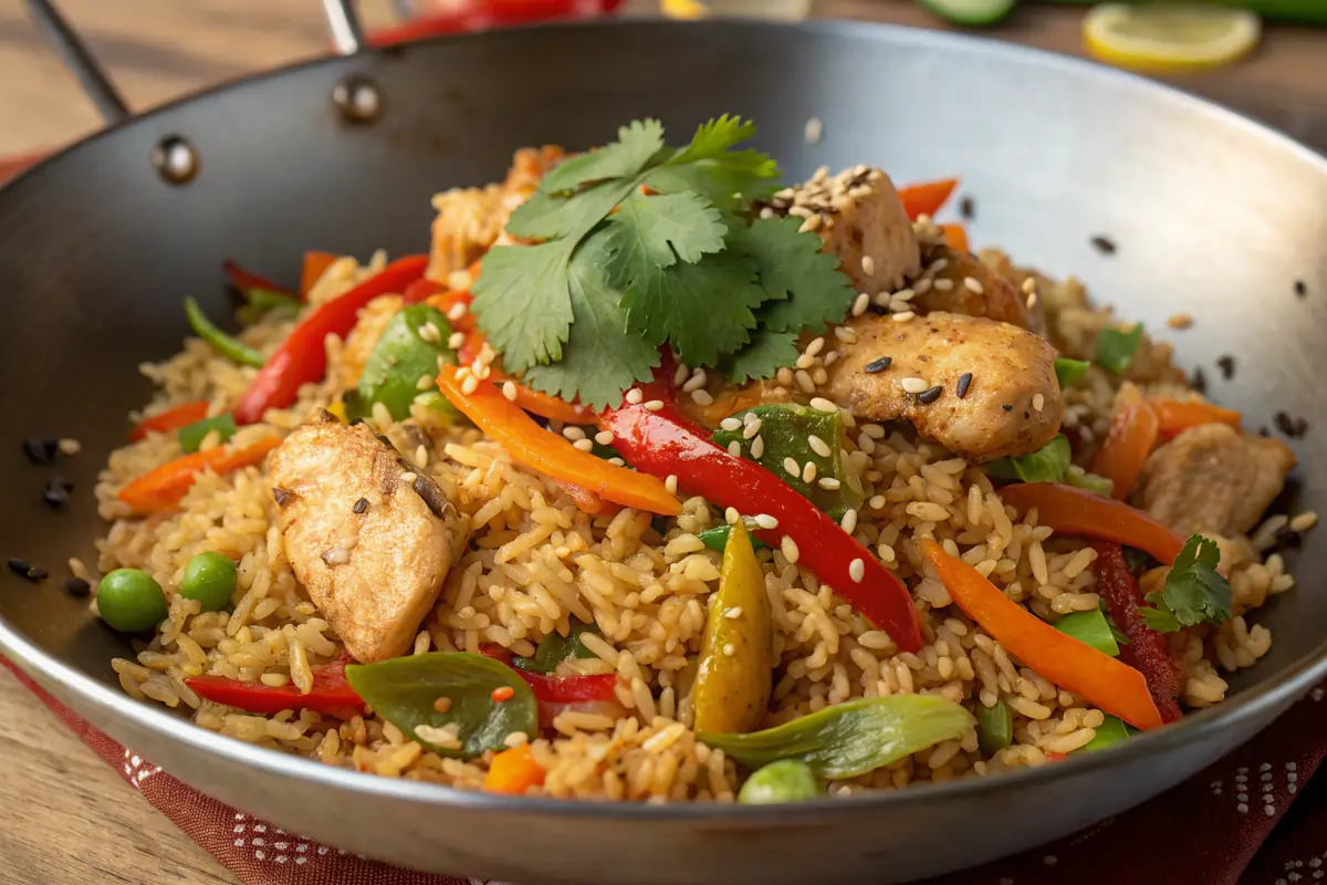 Riz Frit au Poulet