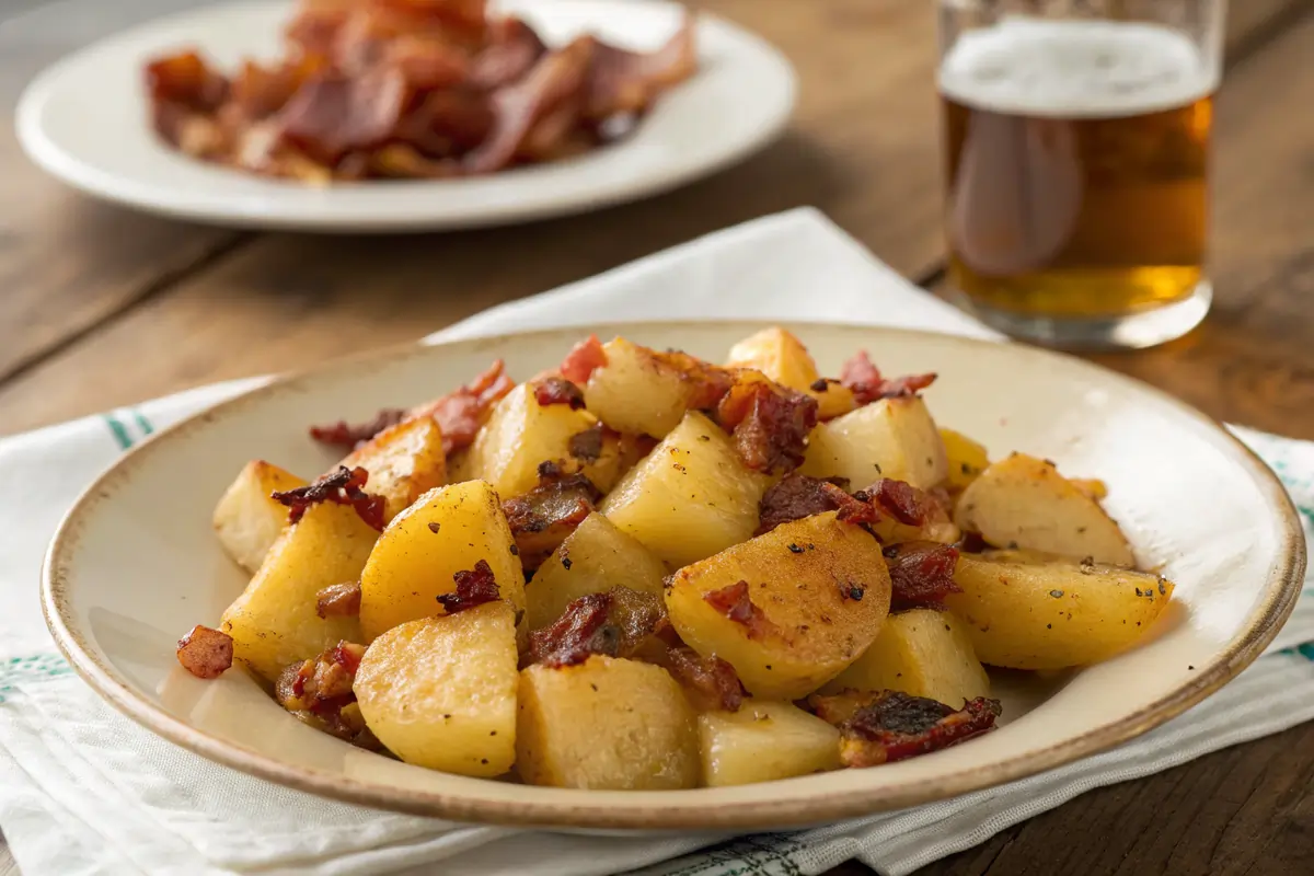 Pommes de Terre et Lardons au Cidre